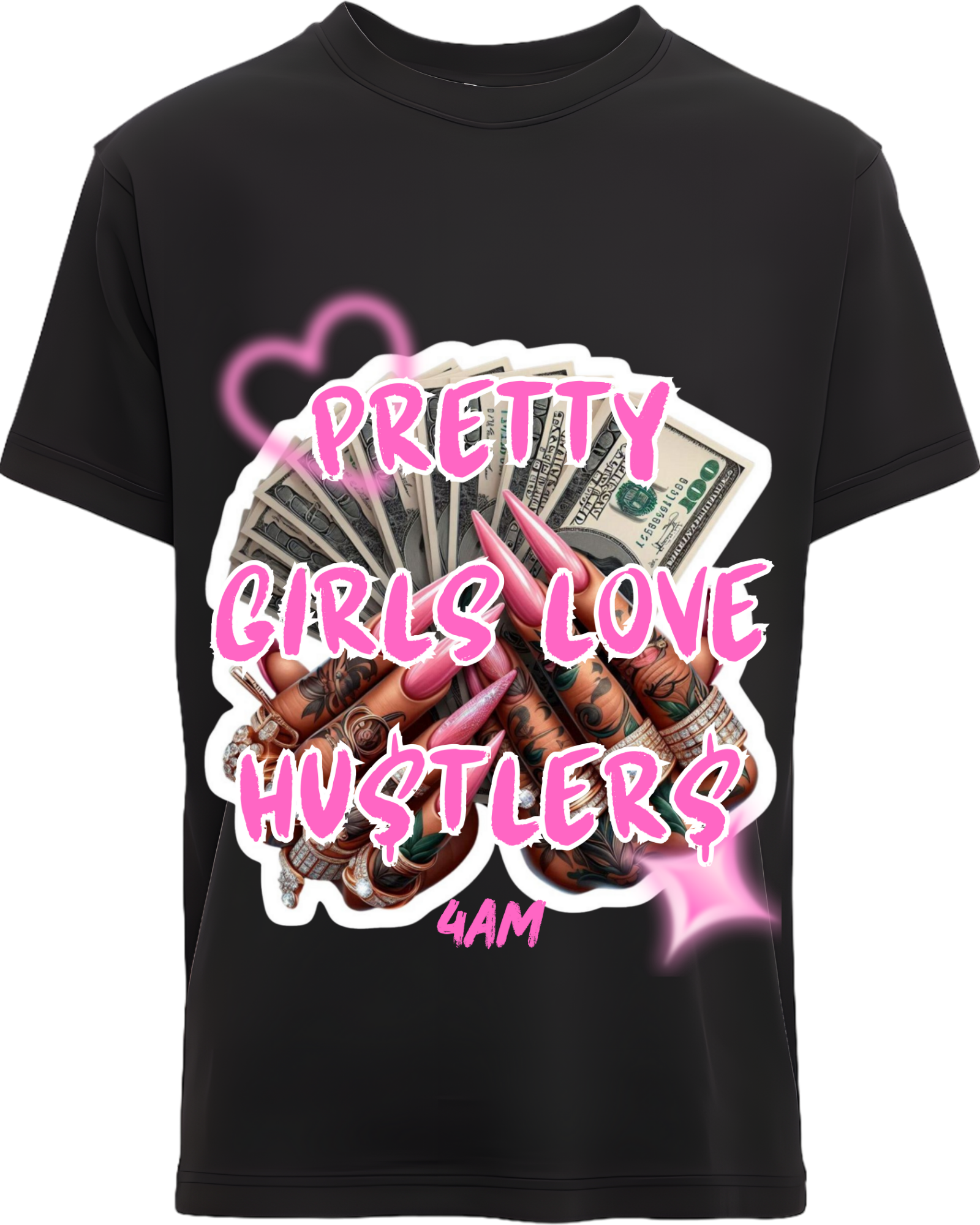 Pretty Girls Love Hu$tler$ (Black)